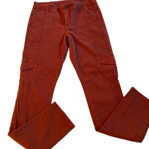 Cabi maroon corduroy cargo pants Size 8